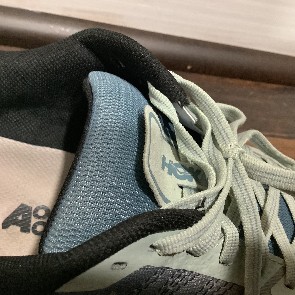 Hoka One One Clifton 6 Womens Running Shoes Blue Mint Green Ombre Sneaker - Picture 11 of 13